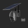 Kamera zewnętrzna V-TAC WI-FI HD smart solarna obrotowa PTZ IR czarna VT-11024